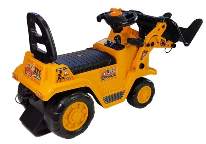 Toddler Ride-On Forklift with Moving Parts Yellow