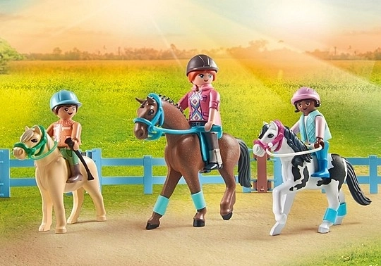 Set of Figures Horses 71493 Mobile Riding Lesson