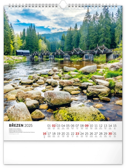 Wall Calendar Water Kingdom 2025