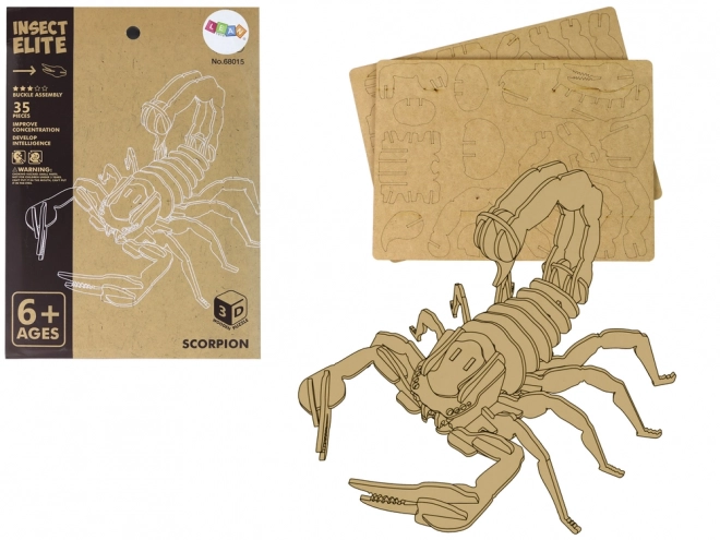 3D Wooden Scorpion Educational Puzzle