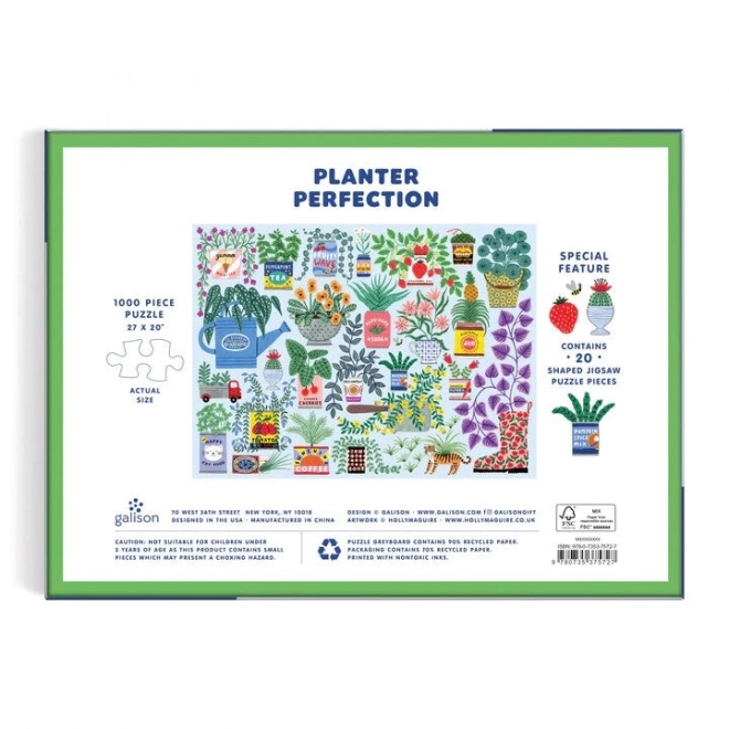 Galison Flower Planting Puzzle