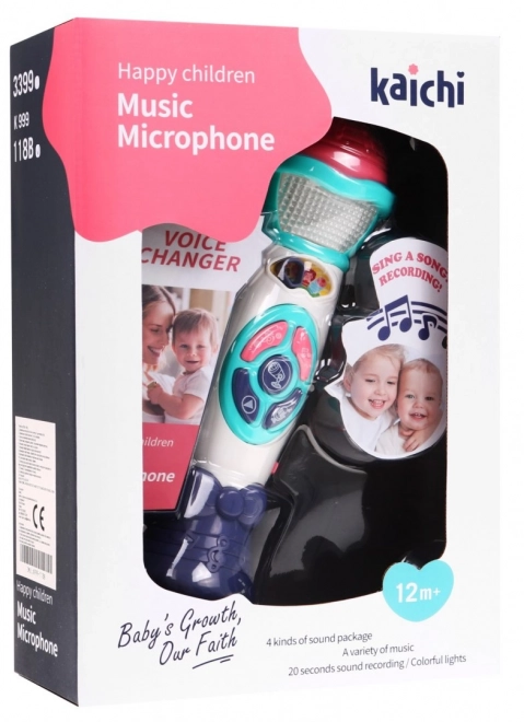 Children's Karaoke Microphone with Voice Changer and Recording