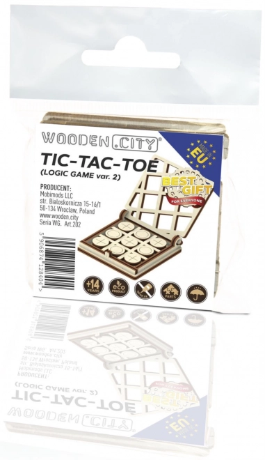 Dřevěné 3D puzzle hra Piškvorky