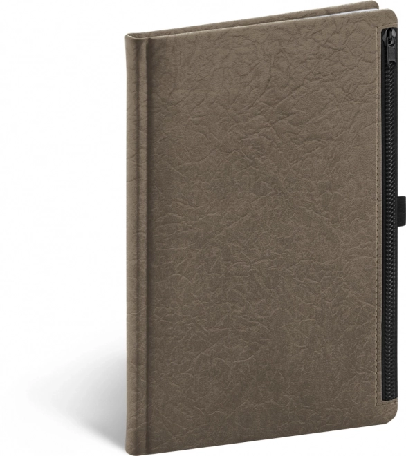 Luxury Notique Lined Notebook with Zipper Pocket