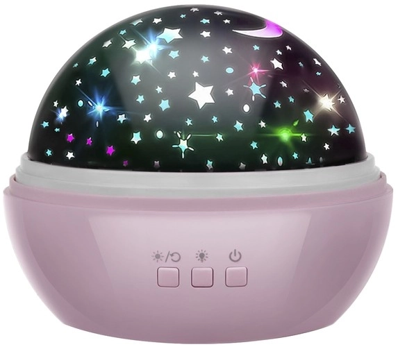 Night Light Projector - Starry Sky & Ocean Depth – Pink