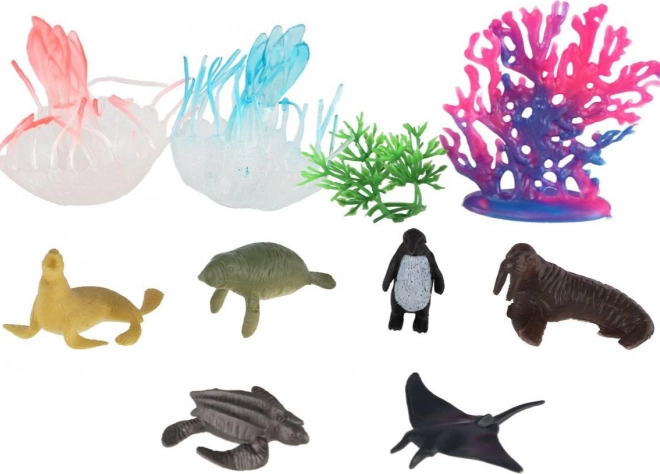 Set of Sea Animals and Corals