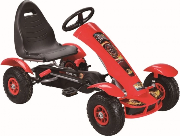 Pedalni gokart rdeč