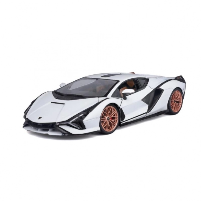 Bburago Lamborghini Sián FKP 37 1:18 Scale Model - White/Black