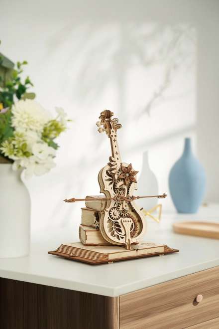 Robotic 3D Wooden Puzzle Magic Cello