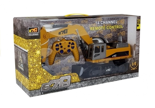 Remote Control Yellow Construction Excavator