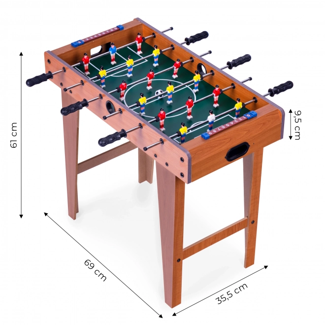 wooden tabletop foosball game ecotoys