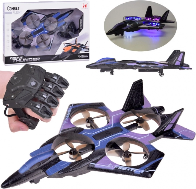 Fun flying drone with colorful LEDs