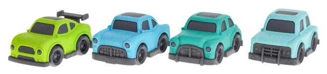 Interactive BIOplastic Tow Truck and Cars for Kids – Turquoise-red
