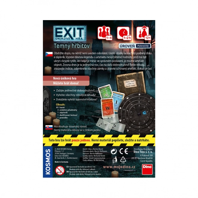 Dino Exit úniková hra: Temný hřbitov
