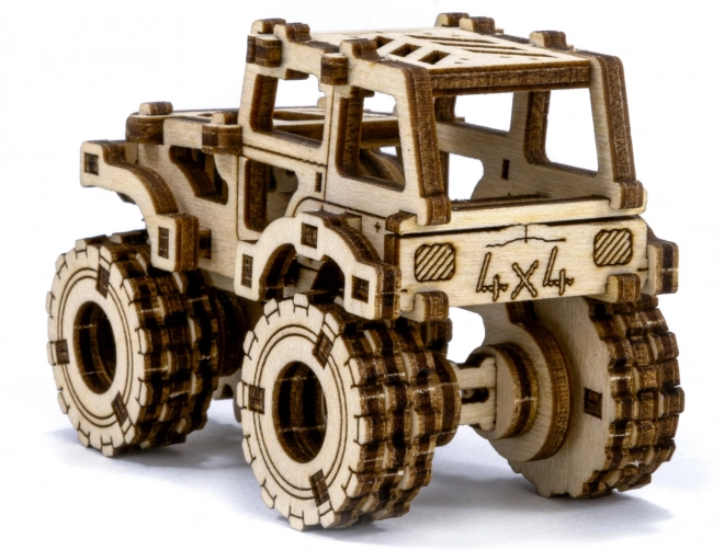 Wooden City 3D Puzzle Superfast Monster Truck