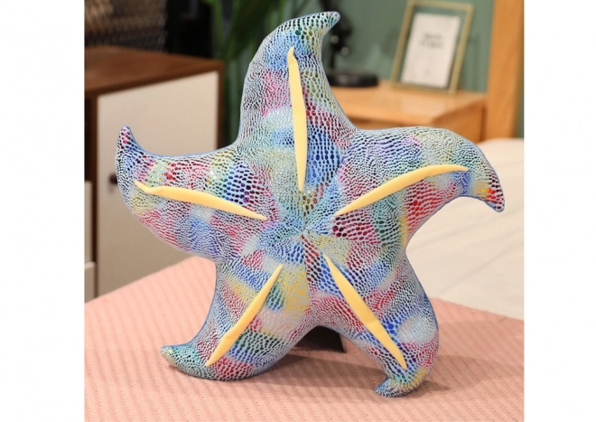 Blue Starfish Plush Pillow