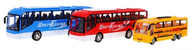 Set of Colorful Toy Buses for Kids