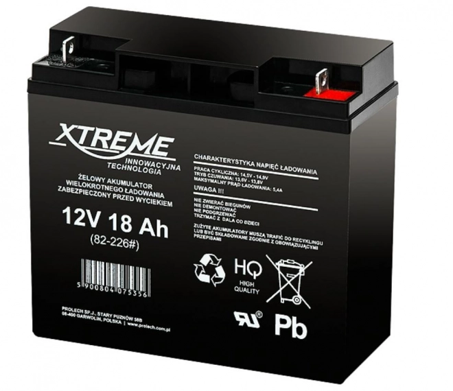 Gelová baterie 12V 18Ah XTREME