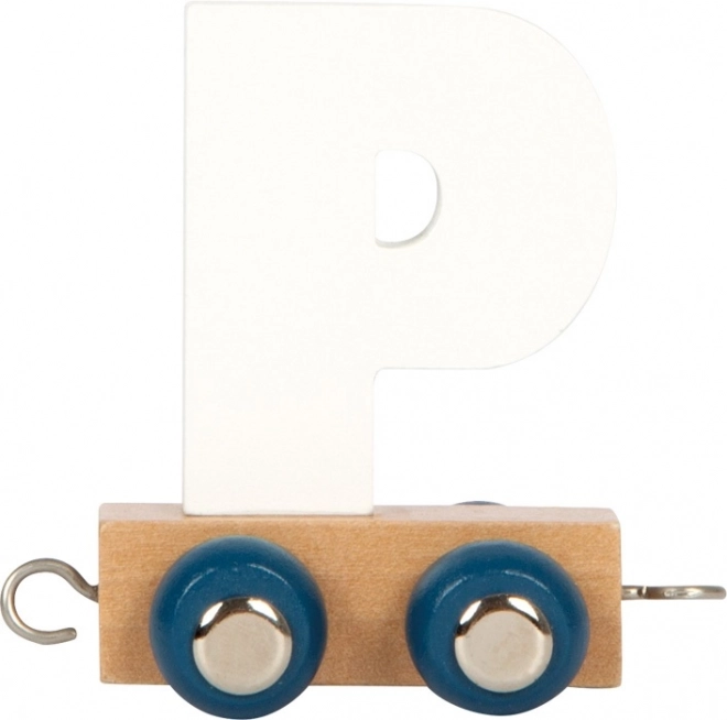 Alphabet Wooden Polar Train - Letter P