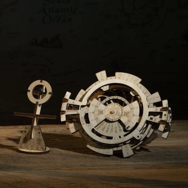 Wooden 3D Mechanical Calendar Puzzle