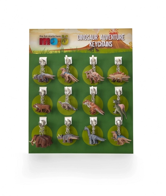 Dinosaur Keychain Display 72 Pieces