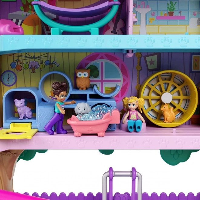 Polly Pocket Animal Adventure Treehouse Set