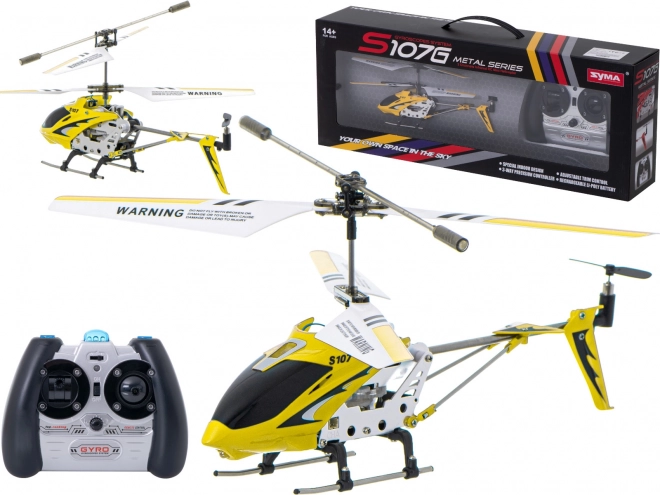 Remote Controlled Helicopter SYMA S107G Blue – Yellow