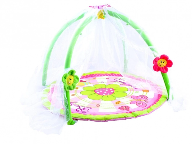 Baby Flower Playmat with Mosquito Net