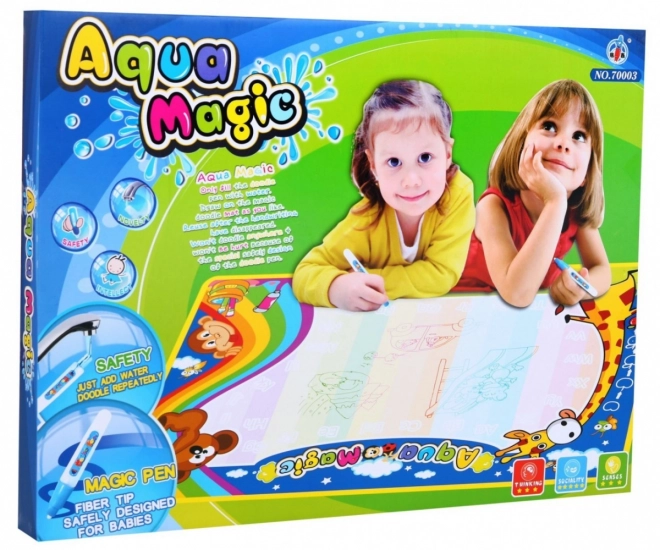 Water Drawing Mat for Kids 3+ Creative Toy with Disappearing Drawings