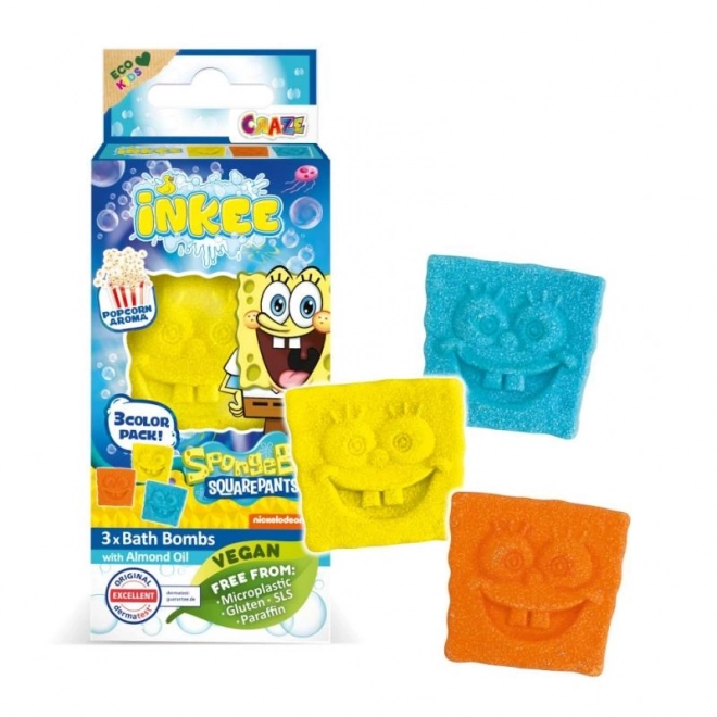 Inkee Bath Bombs Set - SpongeBob Edition