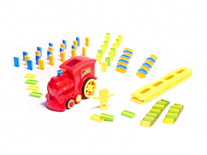 Colorful Domino Train Puzzle – Red