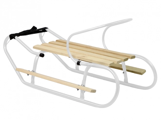 Metal Sled with Backrest and Strap