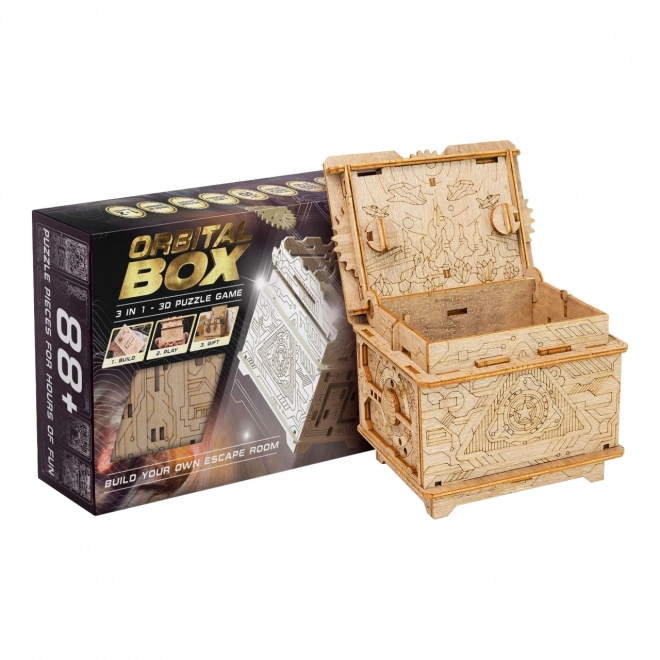 EscapeWelt Wooden 3D Puzzle Orbital Box