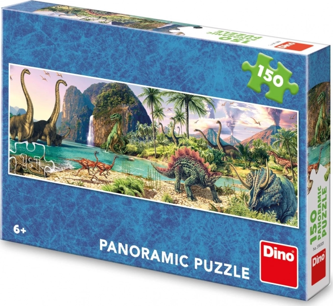 Panoramic Dinosaur Lake Puzzle