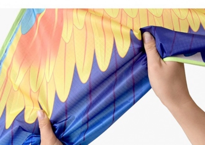 Large Colorful Parrot Kite with Long Tail