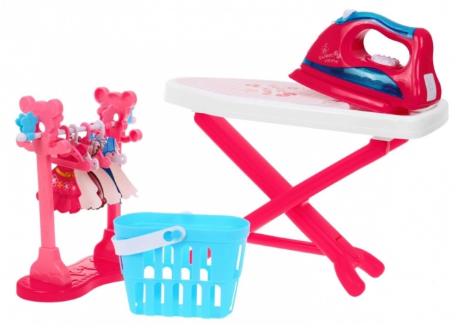 Interactive Children's Ironing Set with Steam Iron and Folding Board