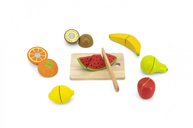 Wooden Fruit Cutting Set