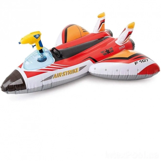 Inflatable airplane with water cannon, red INTEX 57536