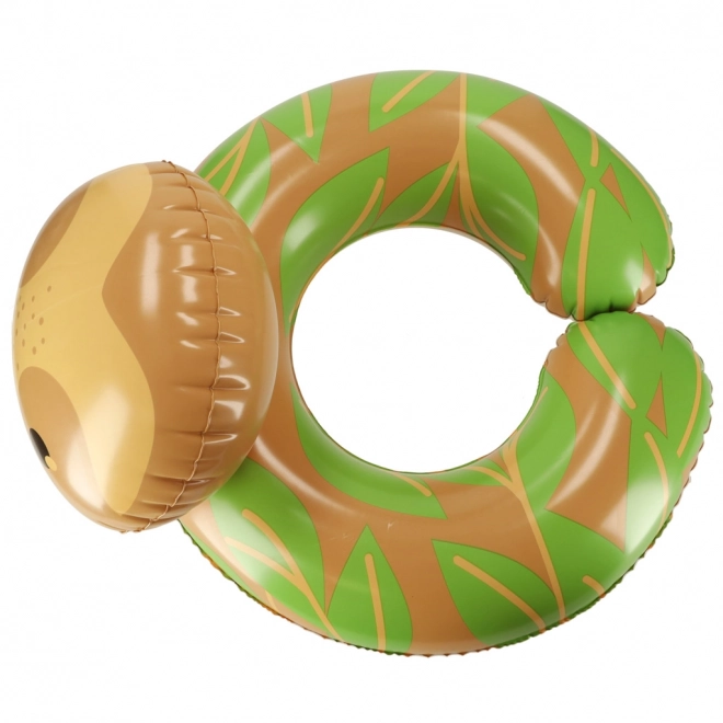 Inflatable Swim Ring with Sloth Design for Kids