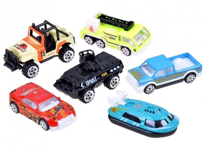 Set of 6 Metal Toy Cars – mix