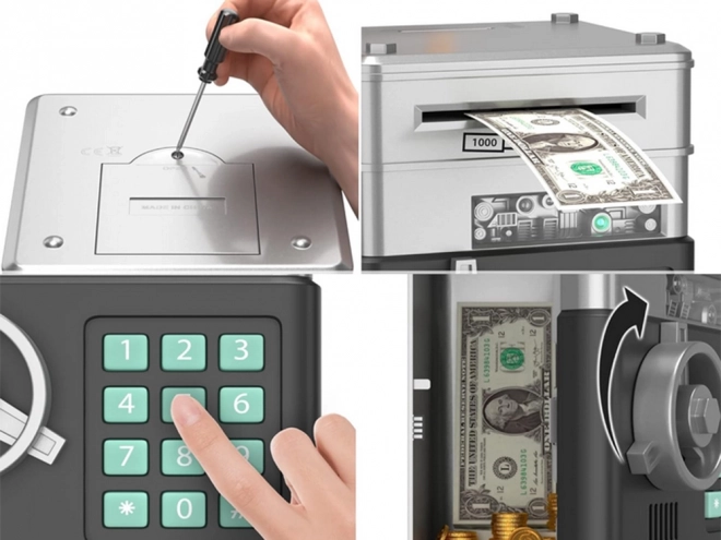Interactive Safe Piggy Bank with Pin Code Access