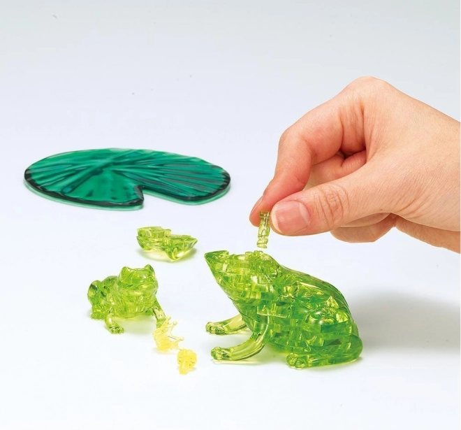 3D Crystal Puzzle Frogs