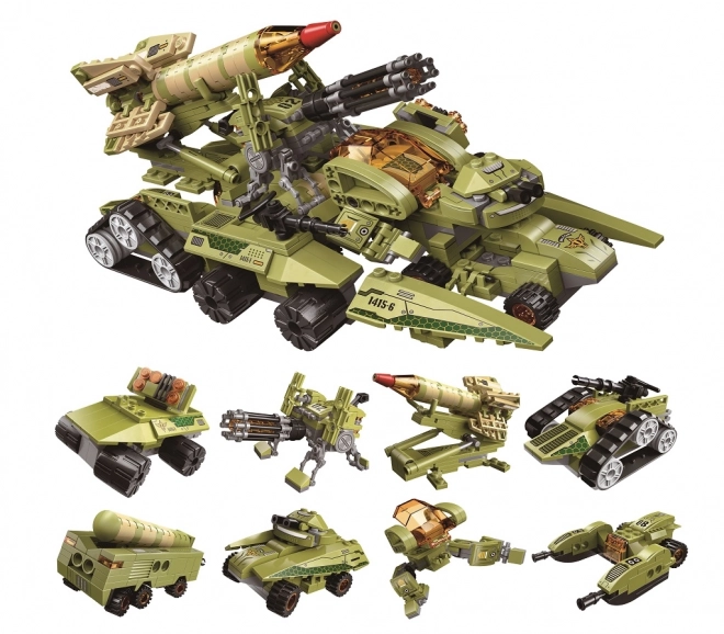 Qman Thunder Expedition Battle Car Set 8-in-1