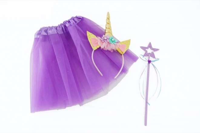 Unicorn Skirt and Headband Set