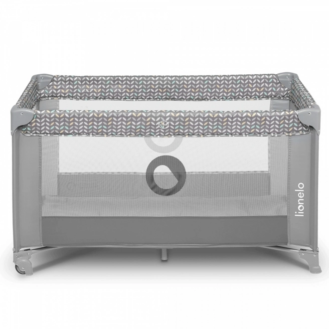 Lionelo baby travel cot Stefi in multicolor – Grey Concrete Multicolor