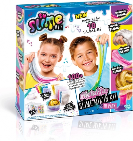 Set Metallico So Slime per Creare Slime 10 pezzi