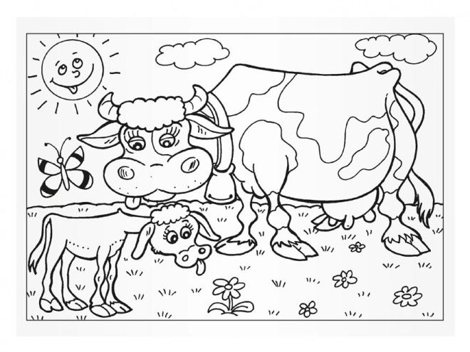 Coloring Book for Kids - Farm Animals