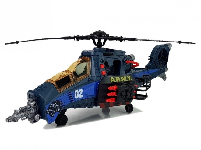 Police Game Set with Helicopter and Car