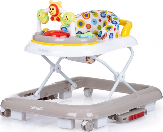 Chipolino Baby Walker Friends 4-in-1 Platinum