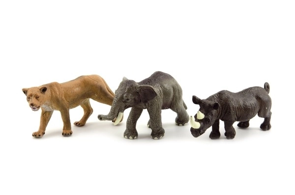 Safari Zoo Animal Figures Set